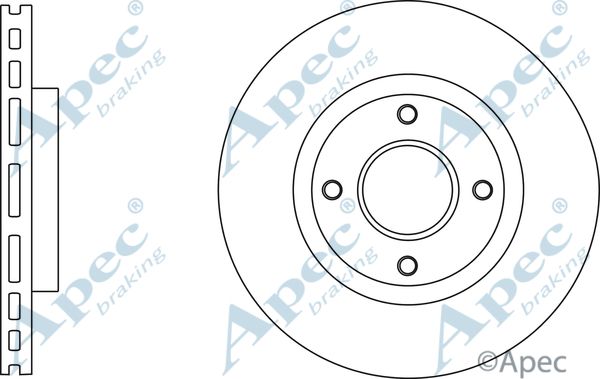 APEC BRAKING Тормозной диск DSK2771